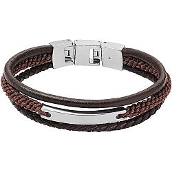 Fossil Modern férfi bőr karkötő JF04341040