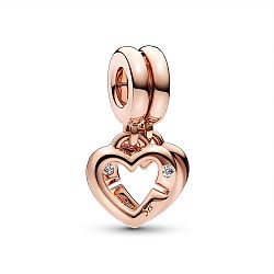Pandora Bronz nővér medál Szív 789538C01