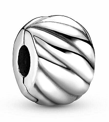 Pandora Ezüst mintás klipsz 791752