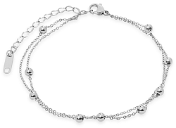 Troli Modern acél karkötő Cube Silver