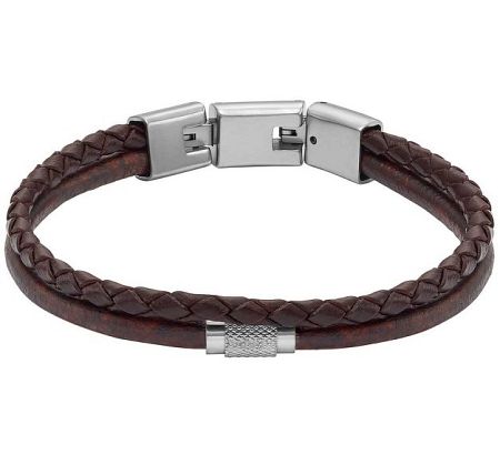 Fossil Férfi dupla bőr karkötő JF04702040