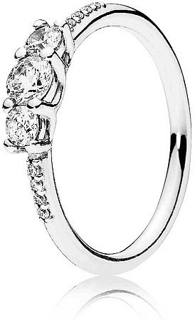 Pandora Csillogó ezüst gyűrű 196242CZ 52 mm
