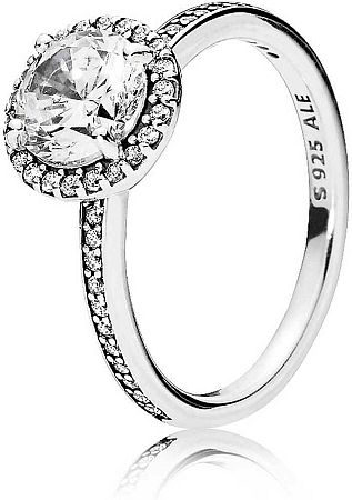 Pandora Csillogó ezüst gyűrű 196250CZ 54 mm